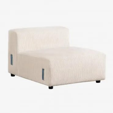 Módulo Central 85x113 Cm Para Sofá Modular Bruna Bombazina Crema Linho - Sklum