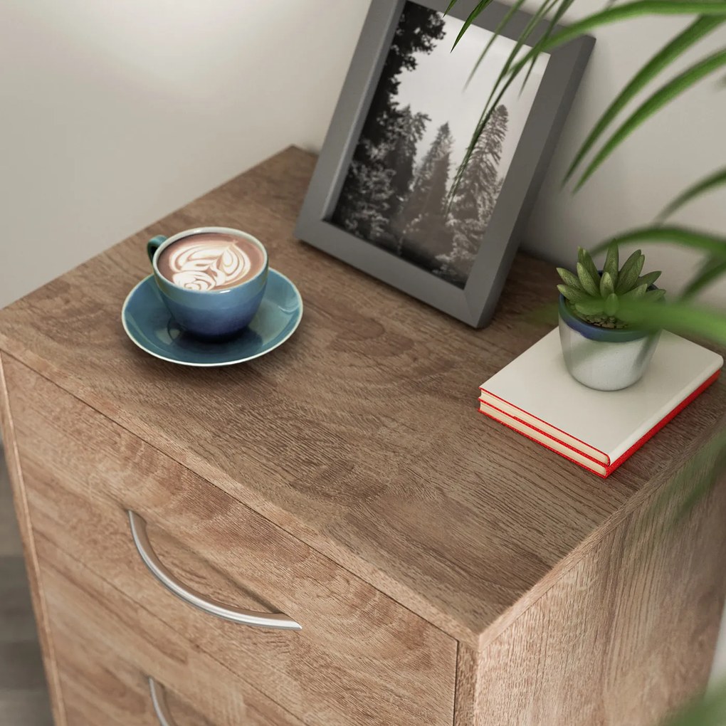 Mesa de cabeceira Eloise 54 x 39 x 28 cm Cor de Carvalho