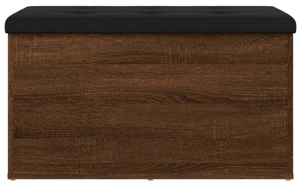 Banco arrumação 82x42x45 cm derivados madeira carvalho castanho