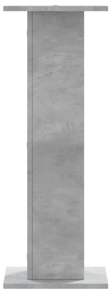 Suportes de colunas 2 pcs derivados de madeira cinzento cimento