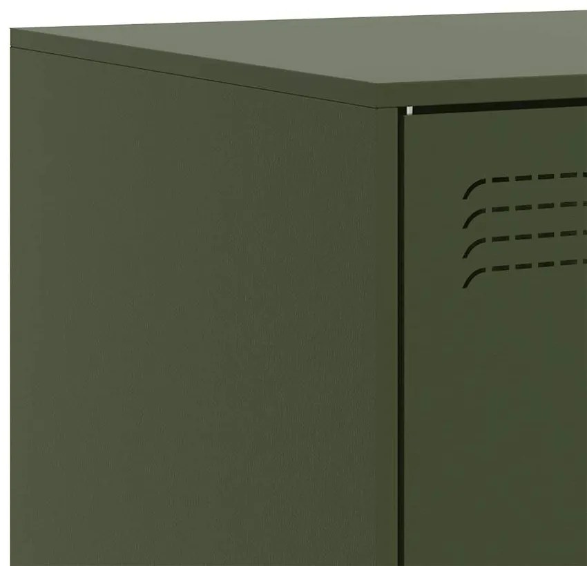 Móvel de TV 67x39x44 aço verde azeitona