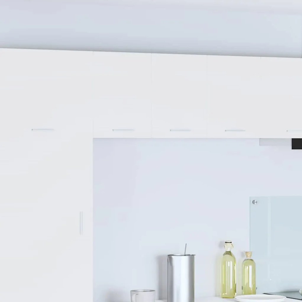 vidaXL Armário suspenso com armazenamento 2 pcs Branco 30 x 31 x 40 cm