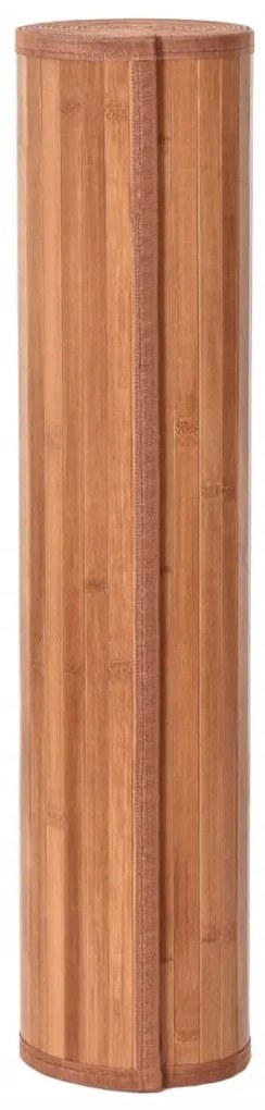 Tapete retangular 60x100 cm bambu castanho