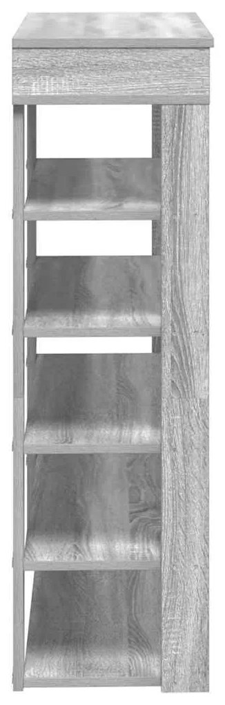 Sapateira 80x30x98 cm derivados de madeira cinzento sonoma