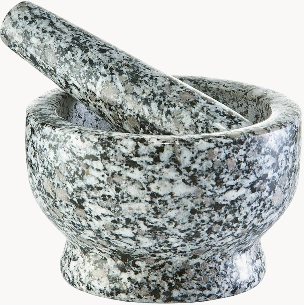 Almofariz e pilão em granito Rustic