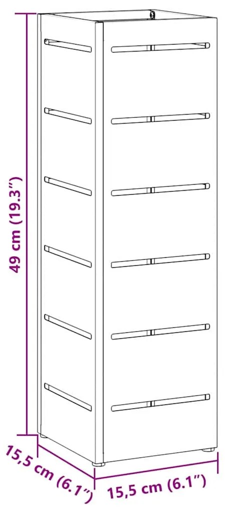 Suporte para Guarda-chuva Rosa Metal Inserções Decorativas