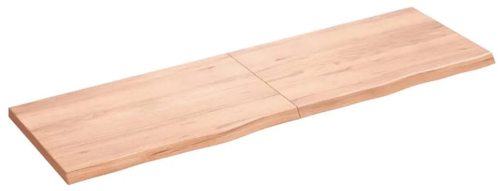 vidaXL Prateleira de parede 160x50x(2-4) cm carvalho tratado castanho