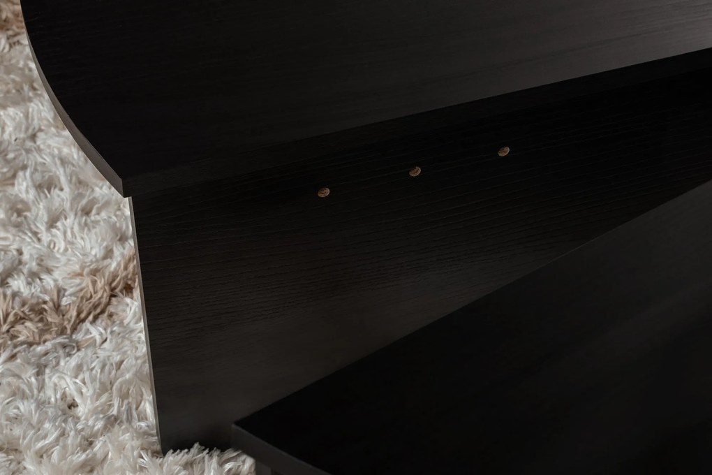 Mesa de Centro Orion – Preto Madeira – 90x30x60 cm e 85x35x30 cm