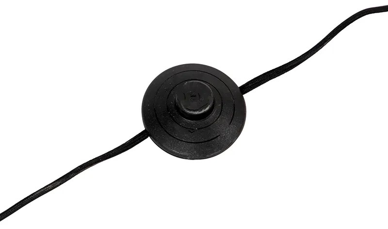 Candeeiro de pé escandinavo preto 5 luzes - Facil Tube Moderno