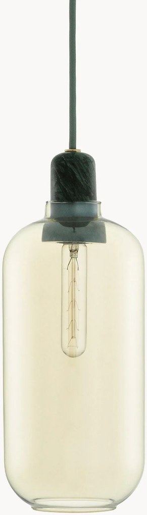 Candeeiro suspenso pequeno em mármore Amp