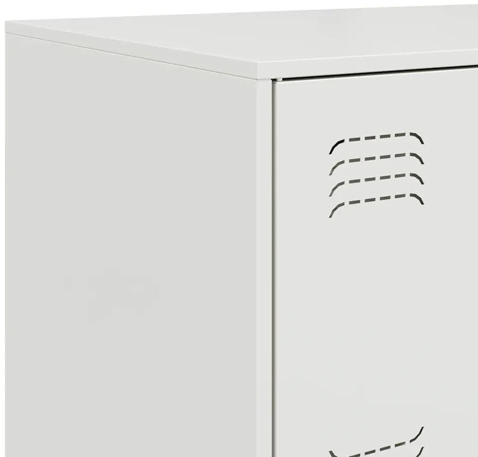 Aparador 67x39x73 cm aço branco