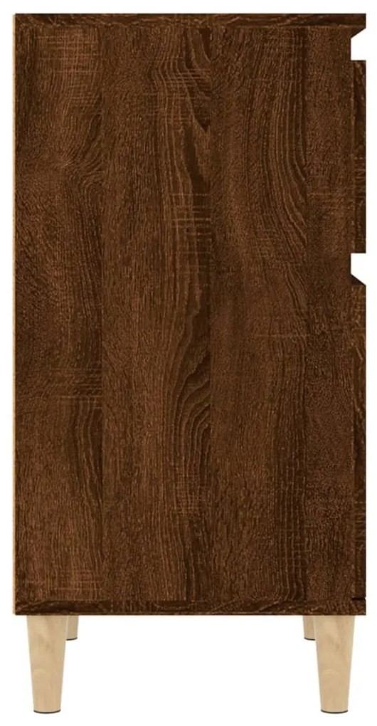 Mesa de cabeceira 40x35x70 cm cor carvalho castanho