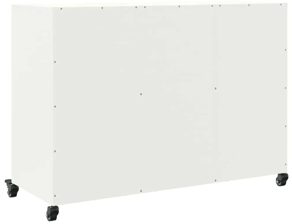 Aparador 100,5x39x72 cm aço branco
