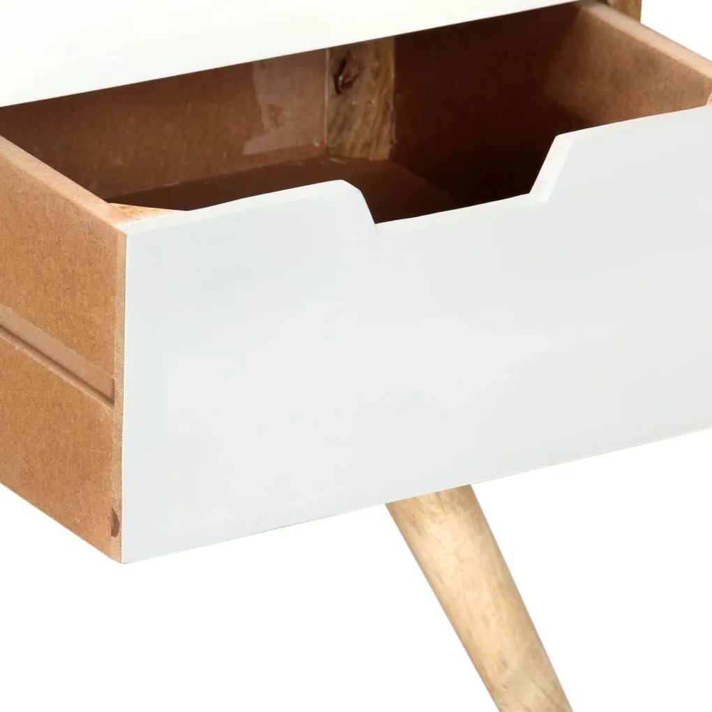 Móvel de TV 110x35x48 cm madeira de mangueira maciça