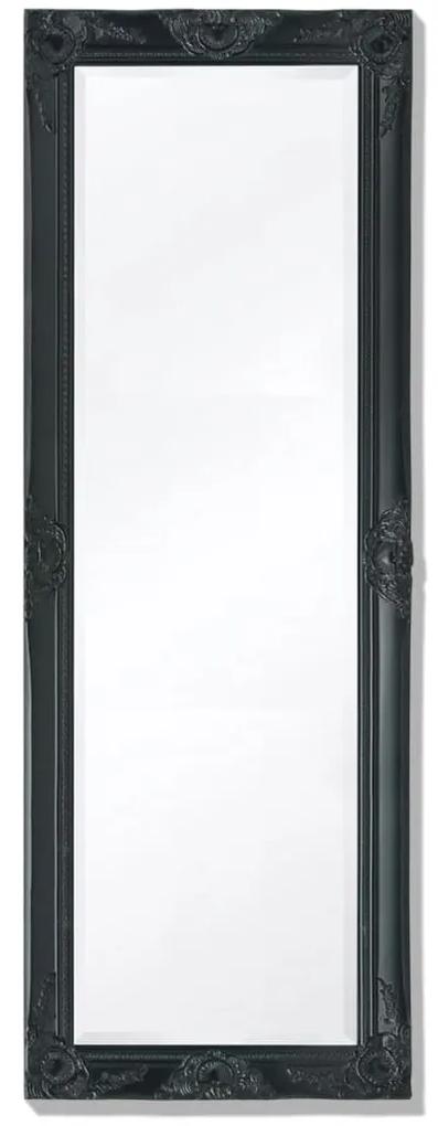 243690 vidaXL Espelho de parede estilo barroco, 140x50 cm, preto