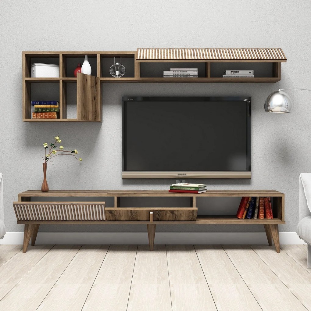 Unidade TV Milan – Nogueira – 180 cm x 40 cm x 35 cm