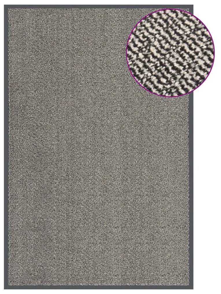 vidaXL Tapete de entrada tufado 120x180 cm castanho-claro