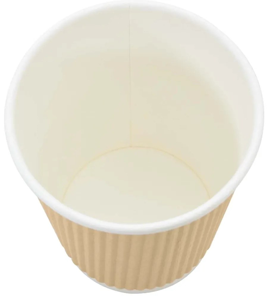 Copos de café de papel 500 pcs 8oz 200ml castanho