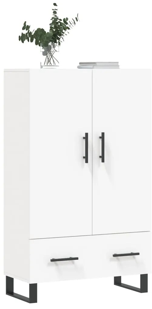 Aparador alto 69,5x31x115 cm derivados de madeira branco