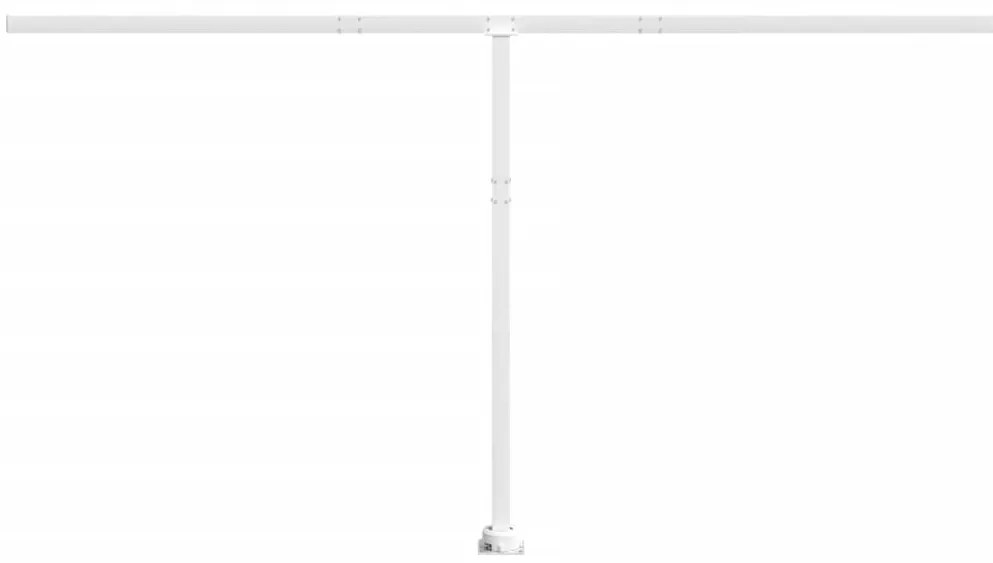 Conjunto de postes para toldo 450x245 cm ferro branco