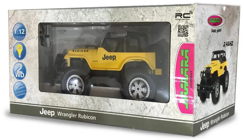 Jeep Wrangler Rubicon Telecomandado 1:14 2,4GHz Amarelo