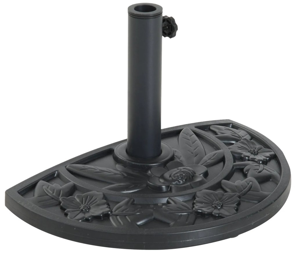 Base para Chapéu de Sol Semicircular 9 kg Base para Chapéu de Sol Apto