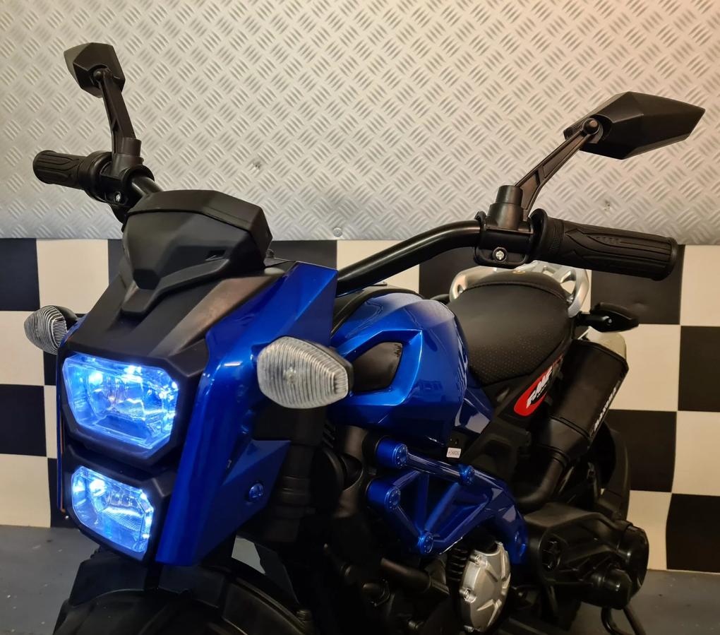 Mota infantil Superbike 12V azul metálica
