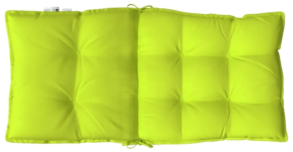 Almofadões cadeira encosto baixo 4 pcs oxford verde brilhante