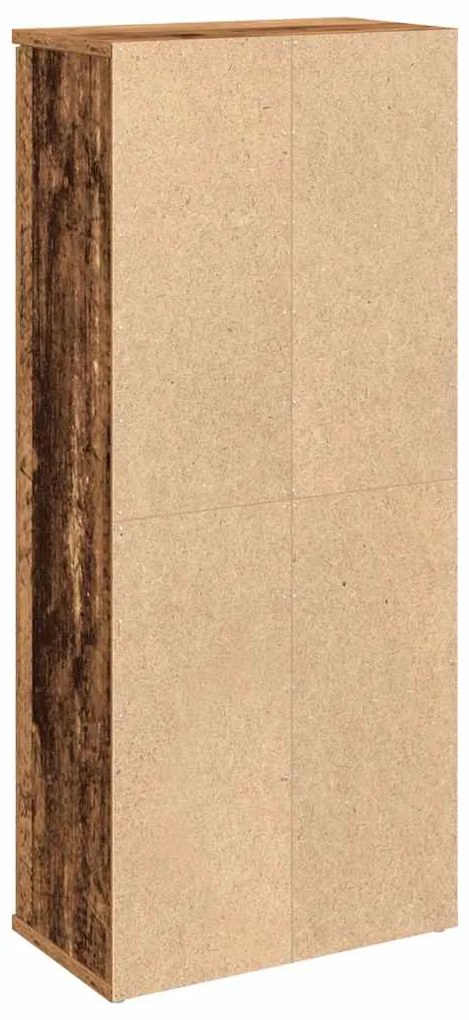 Móvel p/ casa banho c/ suporte rolos 39x22x90 cm madeira velha