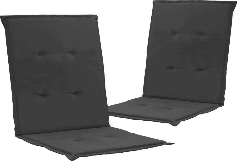 Almofadões para cadeiras de jardim 2 pcs antracite 100x50x3cm