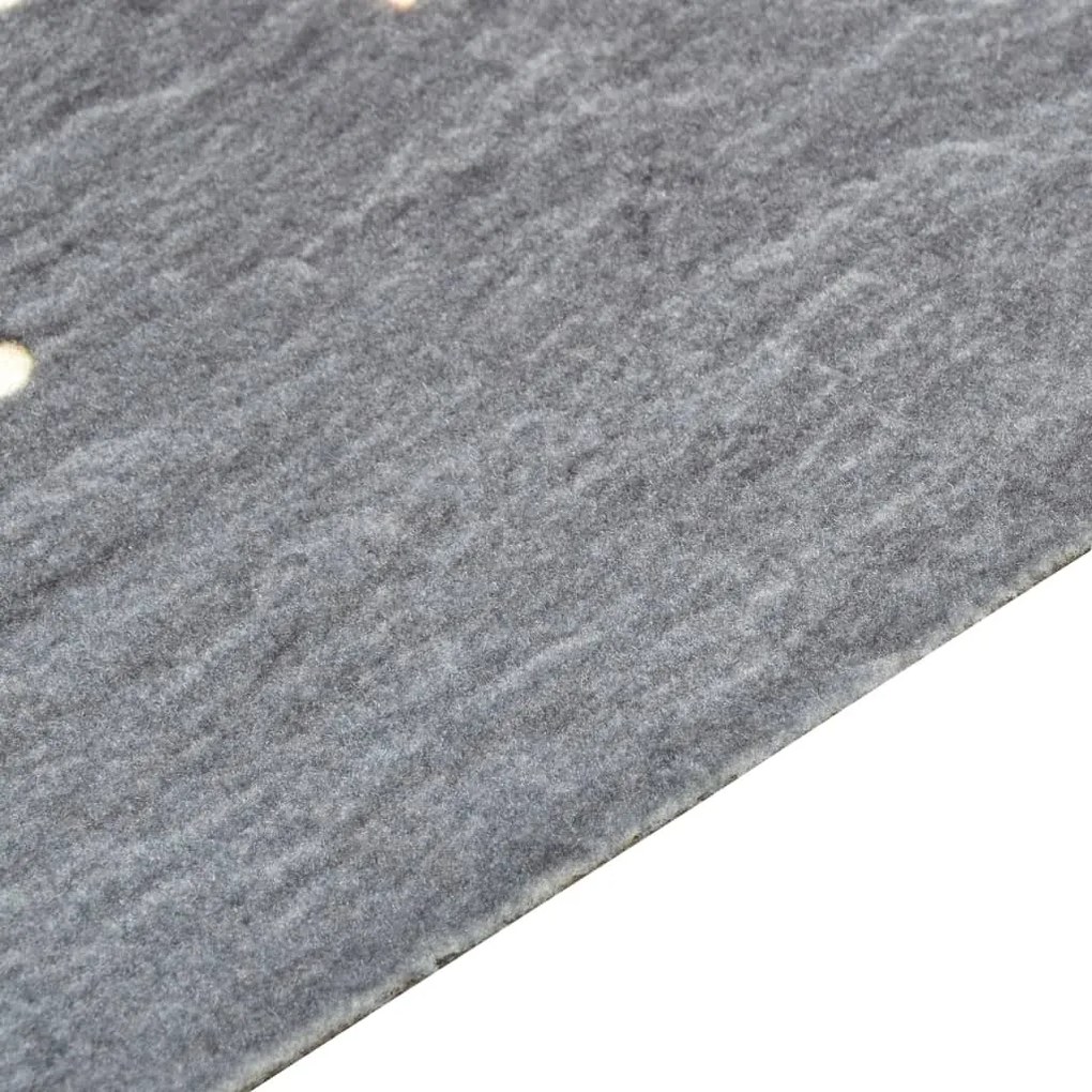 Tapete de cozinha lavável com design malagueta 45x150 cm