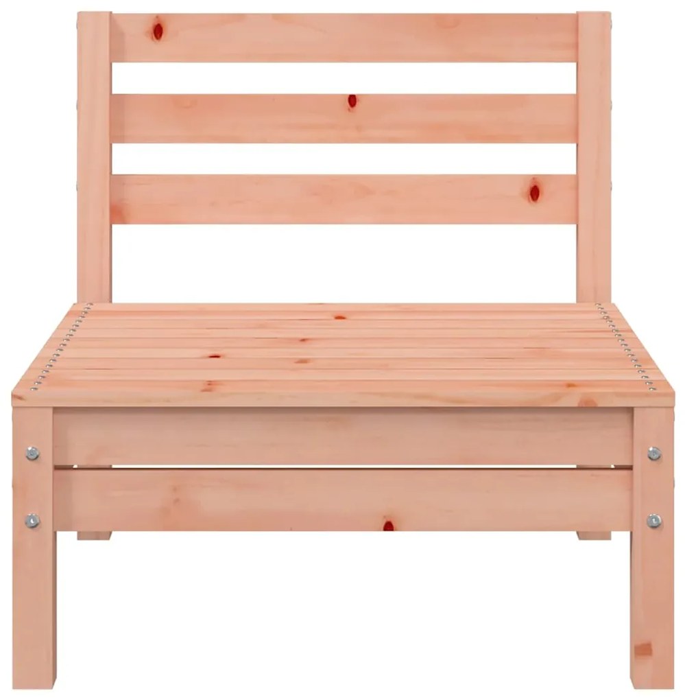 Sofás s/ apoios braços p/ jardim 2pcs madeira de douglas maciça