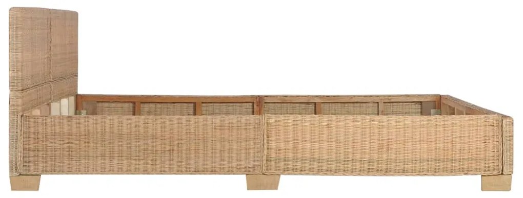Estrutura de cama artesanal em vime natural 180x200 cm
