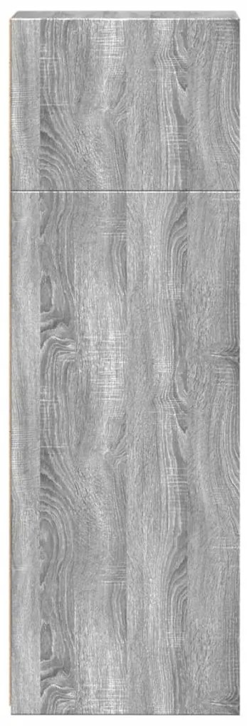 Armário alto 30x41x124 cm derivados de madeira sonoma cinza