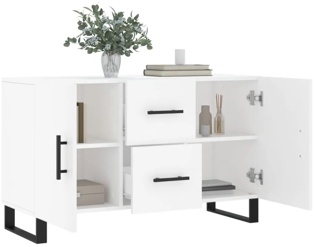 Aparador 100x36x60 cm derivados de madeira branco