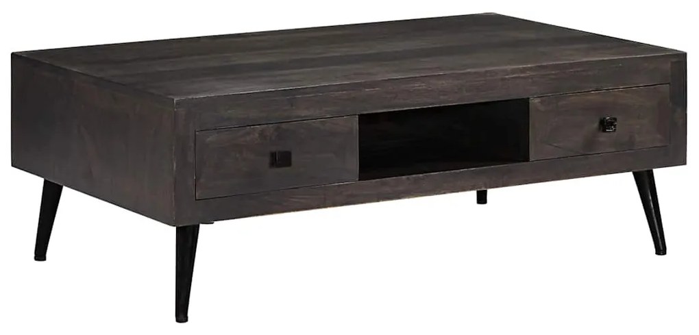 Mesa de centro madeira de mangueira maciça 100x60x35 cm