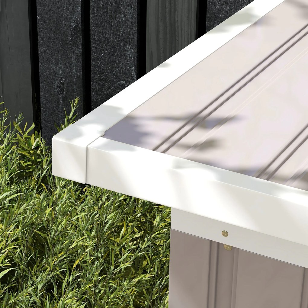 Casetta Grigia – Abrigo de Jardim em Aço Galvanizado Cinza 3,46 m² com