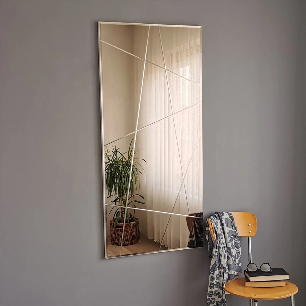 Espelho NSTLA309d – Prateado – 62 cm x 130 cm