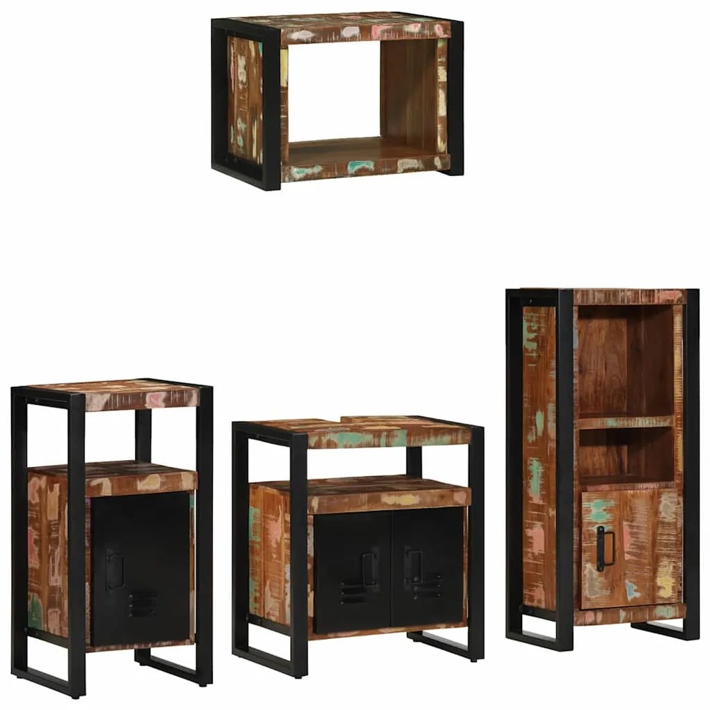 Conjunto de Móveis para Banheiro com prateleira com armazenamento com