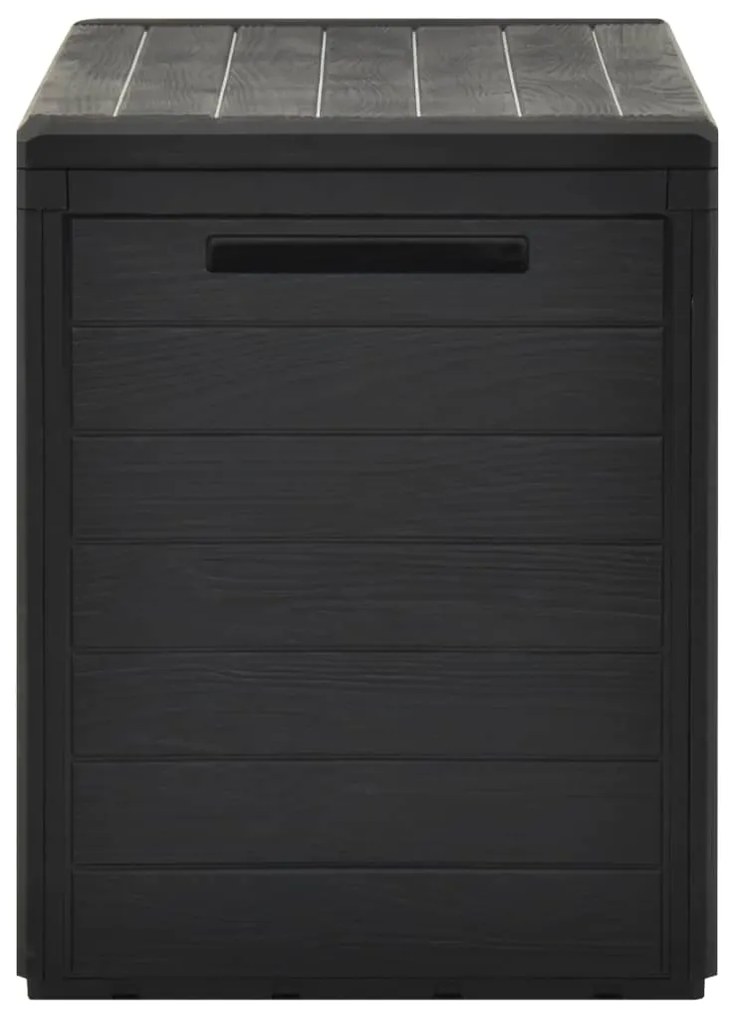 Caixa de arrumação de jardim 78x44x55 cm antracite