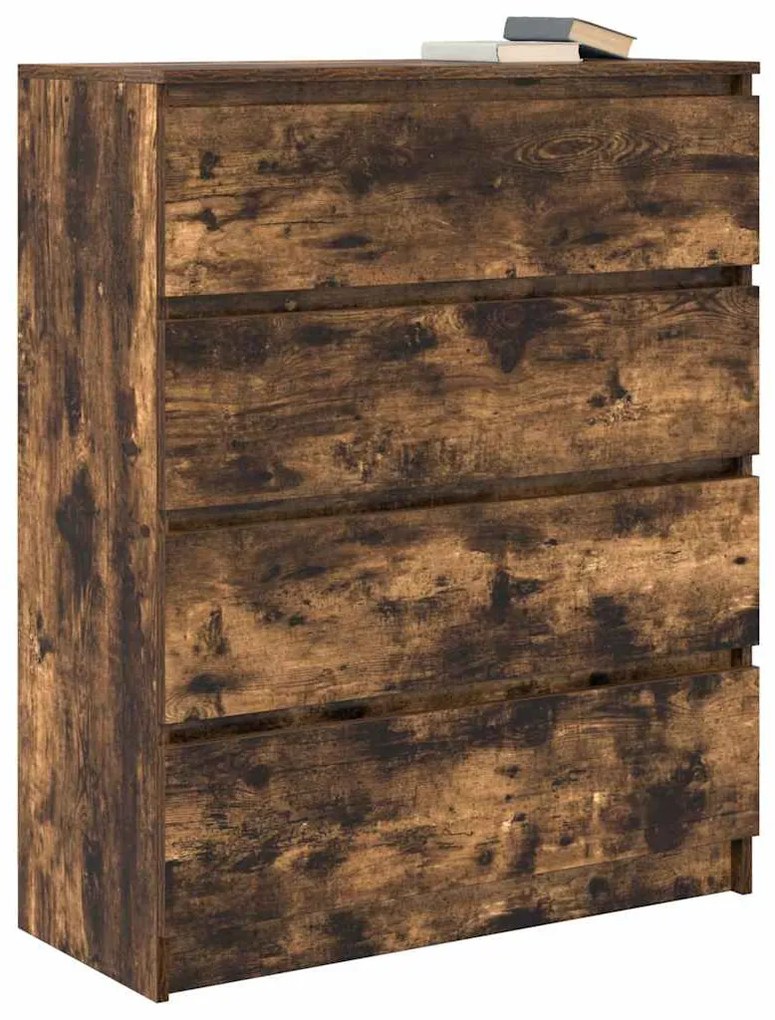 Aparador 80x35x99 cm derivados de madeira carvalho fumado