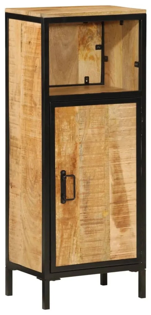 vidaXL Móvel de casa de banho 40x27x90 cm mangueira maciça e ferro