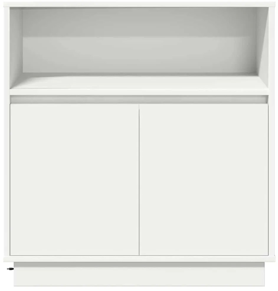 Sideboard com LED Branco 71x34,5x75 cm Madeira Engenharia