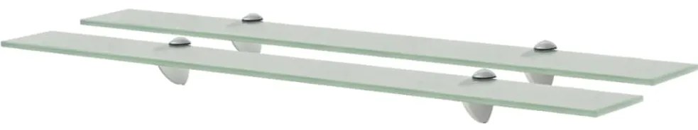 Prateleiras flutuantes 2 pcs vidro 80x20 cm 8 mm