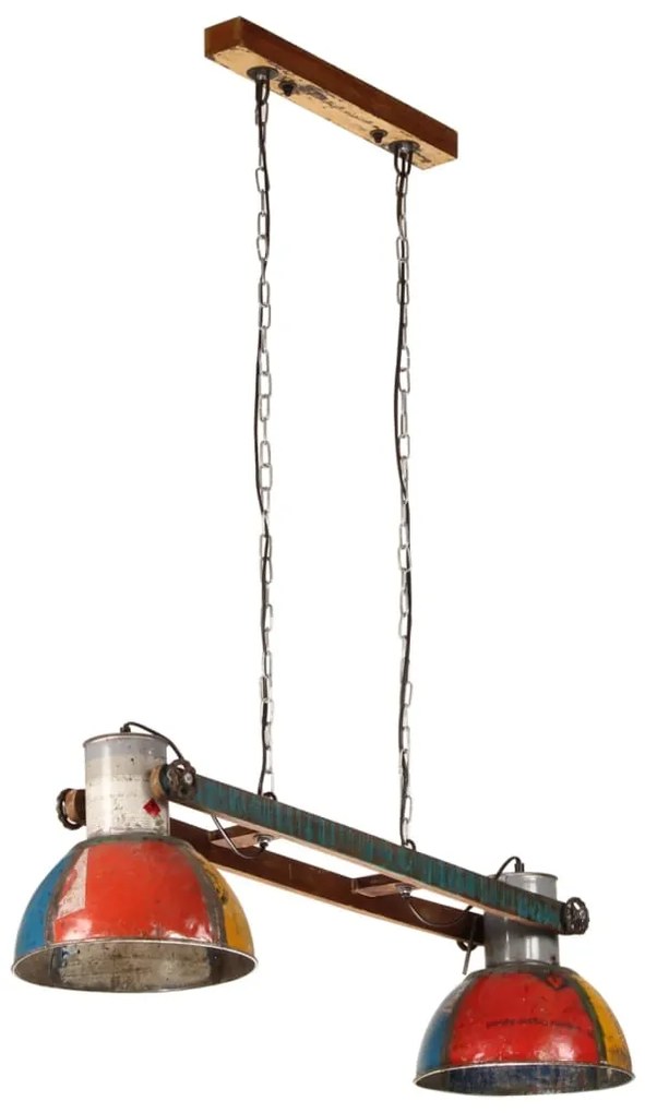 Candeeiro suspenso industrial 25W 111 cm E27 multicor