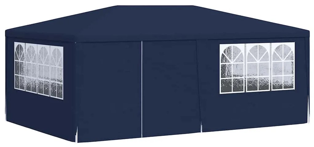 Tenda festas profissional c/ paredes laterais 4x6m 90g/m² azul