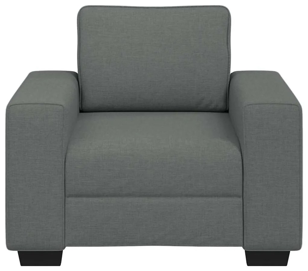 Poltrona 60 cm tecido cinzento-escuro