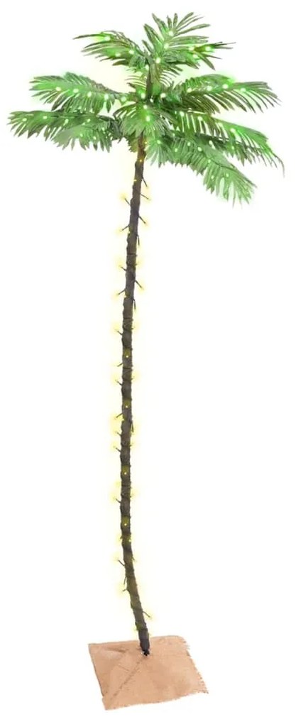 345140 vidaXL Palmeira c/ 192 luzes LED 300 cm branco quente