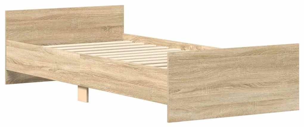 Estrutura cama s/ colchão derivados de madeira carvalho sonoma