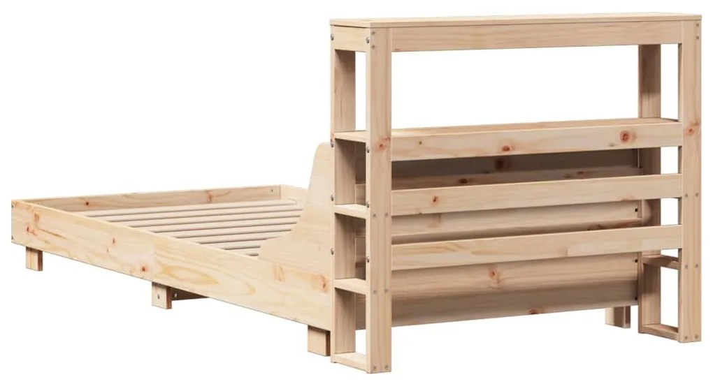 Cama sem colchão 75x190 cm madeira de pinho maciça